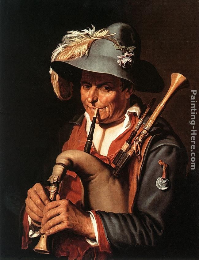 Abraham Bloemaert The Bagpiper